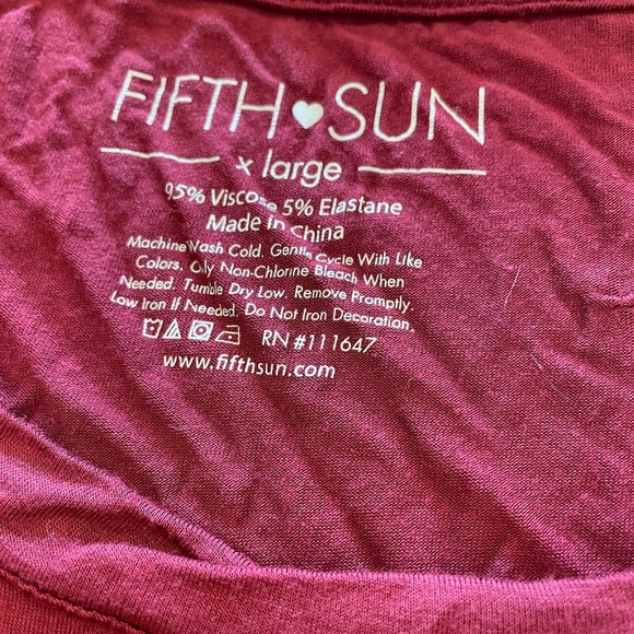 Like new Fifth sun womens t shirt with logo - Picture 2 of 3